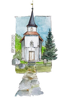 Kirche in Norwegen von Sonja Jannichsen