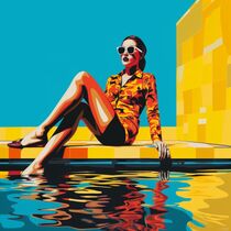 SWIMMING POOL 22 von Poptonicart by Claudia Sauter