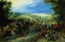 Raid on a caravan of wagons von Jan Brueghel