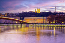 Lyon am Abend von Patrick Lohmüller