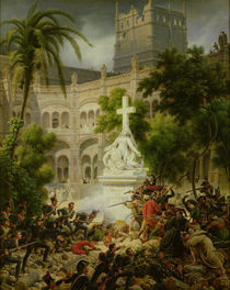 Assault on the Monastery of San Engracio in Zaragoza von Louis Lejeune