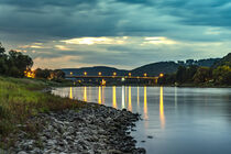 Abendstimmung an der Elbe von Holger Spieker