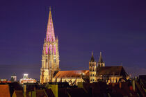 Freiburger Münster Illuminiert von Patrick Lohmüller