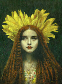 Sunflower Girl by Michael Thomas