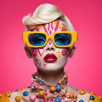 PINK FASHION von Poptonicart by Claudia Sauter