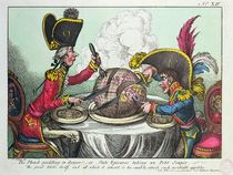 The Plum Pudding in Danger by James Gillray