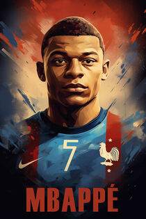 KYLIAN MBAPPÉ - Fußball Superstar Poster by Frank Daske