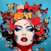 FASHION VICTIM BUTTERFLY by Poptonicart by Claudia Sauter