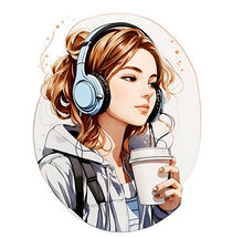 Girl with coffee