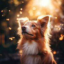 Goldener Border Collie by artemberaubend