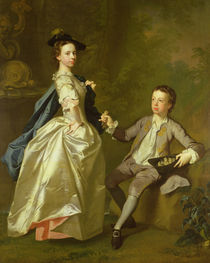 The Hon. Rachel Hamilton and her brother by Allan Ramsay