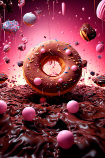 Pink Donut von Bettina Dittmann
