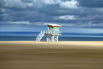 Strandwächterhäuschen am Strand von Deauville von Christoph Hermann