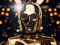C3PO Portrait | Inspiriert von Star Wars von Frank Daske