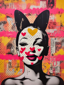 Sei mein Hase | Be my Bunny | Pop Art Spaß fürs Wohnzimmer by Frank Daske