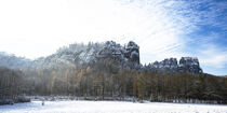Zauberhafte Winterlandschaft im Elbsandsteingebirge von Holger Spieker