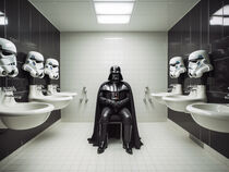 Darth Vader als Toilettenmann | Darth Vader as Toilet Attendant by Frank Daske