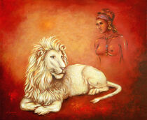 Heiliger weißer Löwe von Marita Zacharias