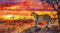 Animals of the Serengeti in art and illustration