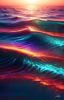 Beautiful colorful waves von lm2kone