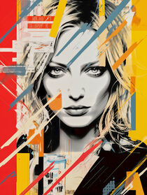 Uma Thurman als Pop Art Ikone | Uma Thurman as Pop Art Icon von Frank Daske