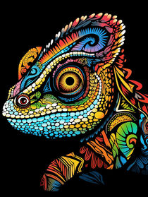 Das Mandala-Chamäleon | The Mandala Chameleon von Frank Daske