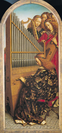 Angel musicians by Hubert Eyck