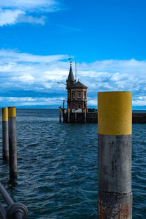 Leuchtturm am Bodensee im Konstanzer Hafen
