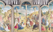 Triptych of the Crucifixion  by Joos van Gent