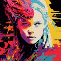 DRAGON WOMAN POPART