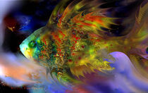 Magical Green Fish von Natalia Rudsina