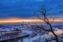 Sonnenuntergang in Passau von Dirk Rüter