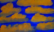 Orange Clouds - Ölgemälde von Martina Ledermann