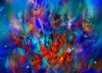 Coral Reef  Red 32  by Natalia Rudsina