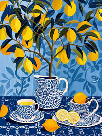 Tee mit Zitrone | Tea with Lemon | Dekorative Malerei von Frank Daske