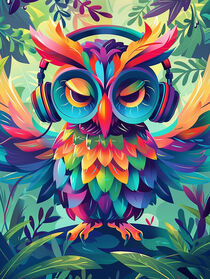 'Musik Eule | Music Owl | Art for the Childrens Room' von Frank Daske