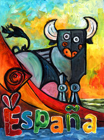 A Bull In Spain von Miki de Goodaboom