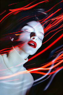 Deine Roten Lippen | Your Red Lips | Digital Art von Frank Daske