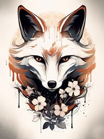 Blossom Foxy von Goldenplanet Prints