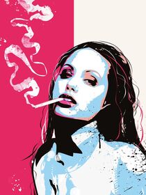 Angelina Jolie pop art von Goldenplanet Prints