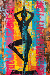 Yoga Malerin | Female Yoga Painter von Frank Daske