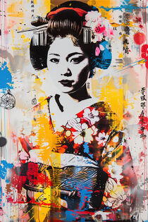 Japanische Pop Art Geisha | Japanese Pop Art Geisha by Frank Daske