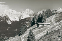 Bergbauernhof bei Kitzbühel in Österreich - Monochrom von dieterich-fotografie