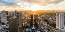 Frankfurter Bankenviertel in Frankfurt am Main am Abend by dieterich-fotografie