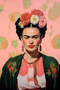 Frida Kahlo Poster - Frida Kahlo Kunstdruck by Niklas Horstmann