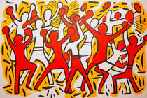 Gemeinschaftliches Aufbegehren von Keith Haring