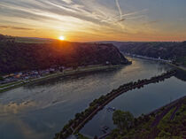 Sonnenuntergang am Rhein von Markus Beck