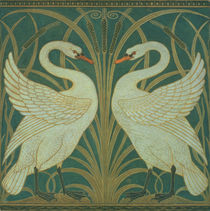 Wallpaper Design for panel of "Swan von Walter Crane