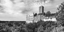 Wartburg bei Eisenach in Thüringen - monochrom