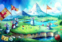 Mice Love Golf 01 von Miki de Goodaboom